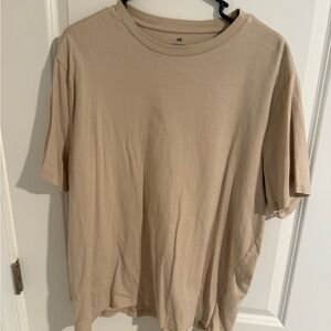 H&M Men's Sand Short Sleeve Tee